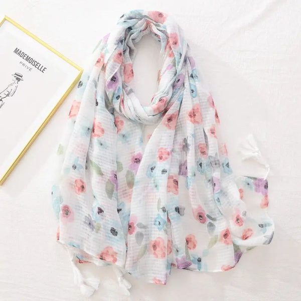 foulard blanc blanc
